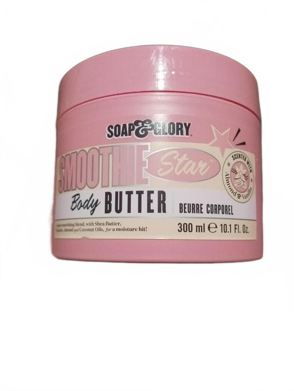 Soap & Glory Smoothie Star Body Butter Almond & Vanilla Scent 10.1 fl. oz. 300ml